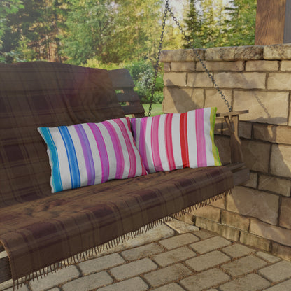 Outdoor Pillows Watercolor Stripes
