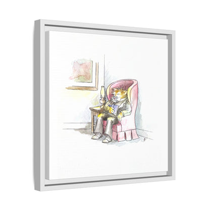 Kitty Fun Matte Canvas Framed
