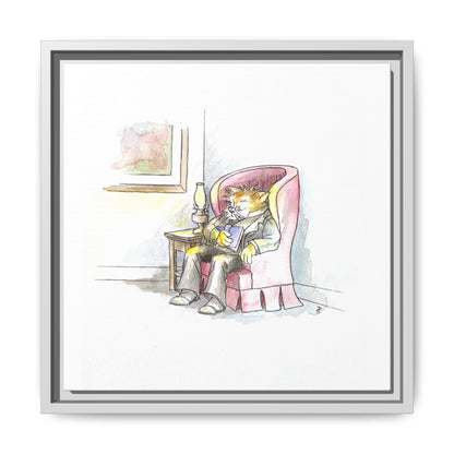Kitty Fun Matte Canvas Framed