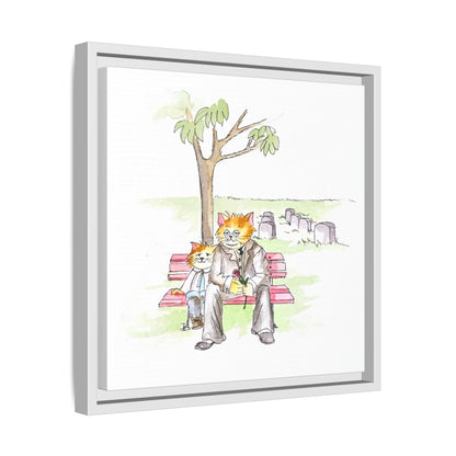 Kitty Fun Matte Canvas Framed
