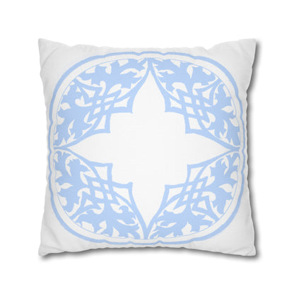 Blue and White Porcelain Square Pillowcase