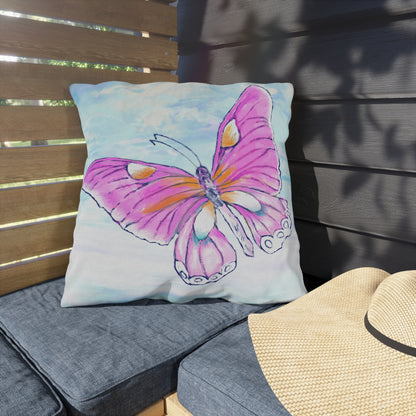 Outdoor Pillows Butterfly Pink