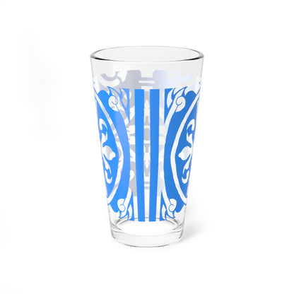 Mixing Glass, 16oz Scrollwork Art