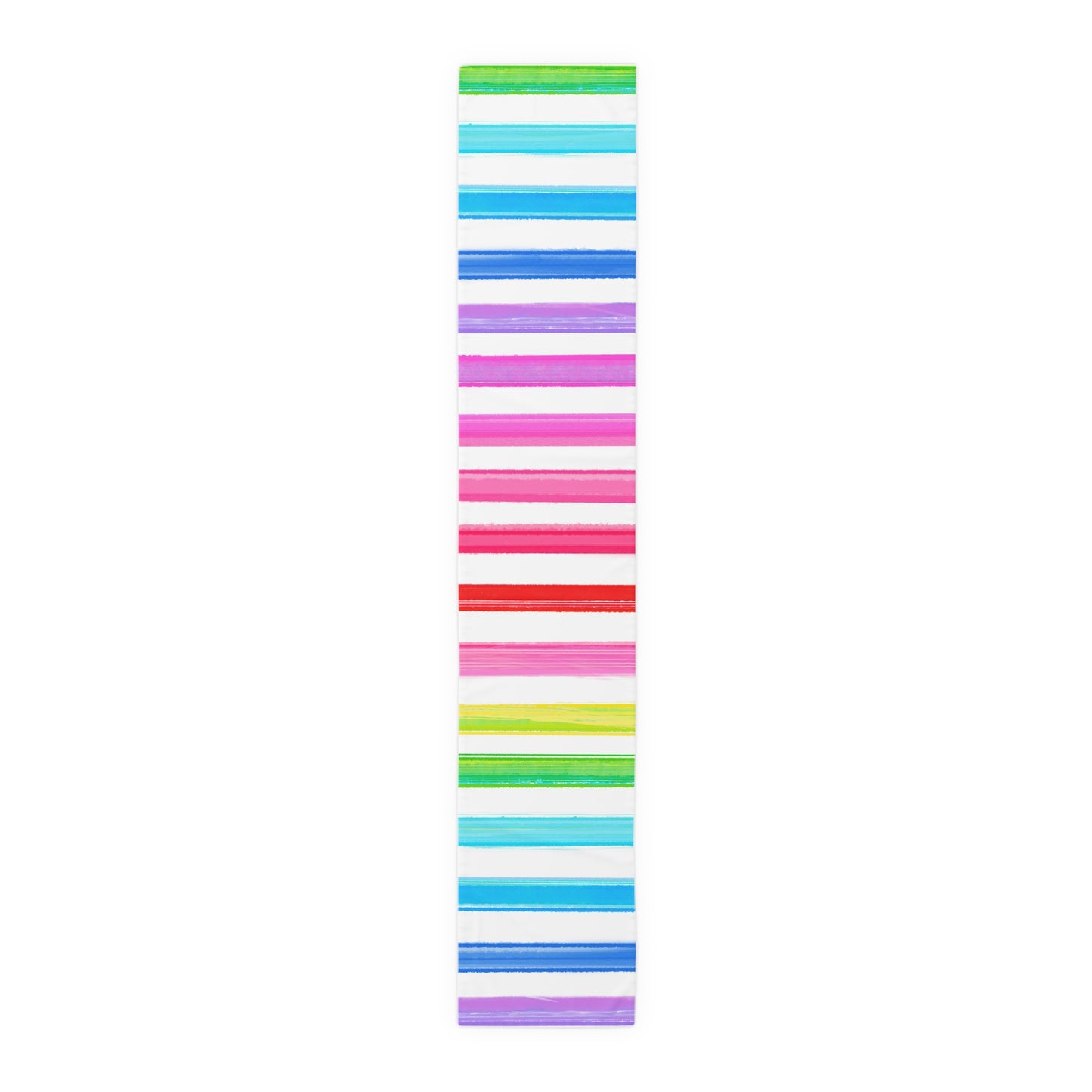 Watercolor Stripes Table Runner