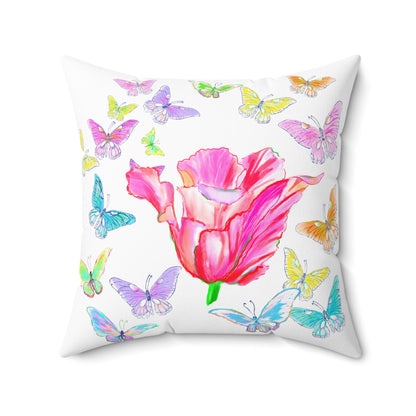 Pillows Dancing Tulips Butterflies
