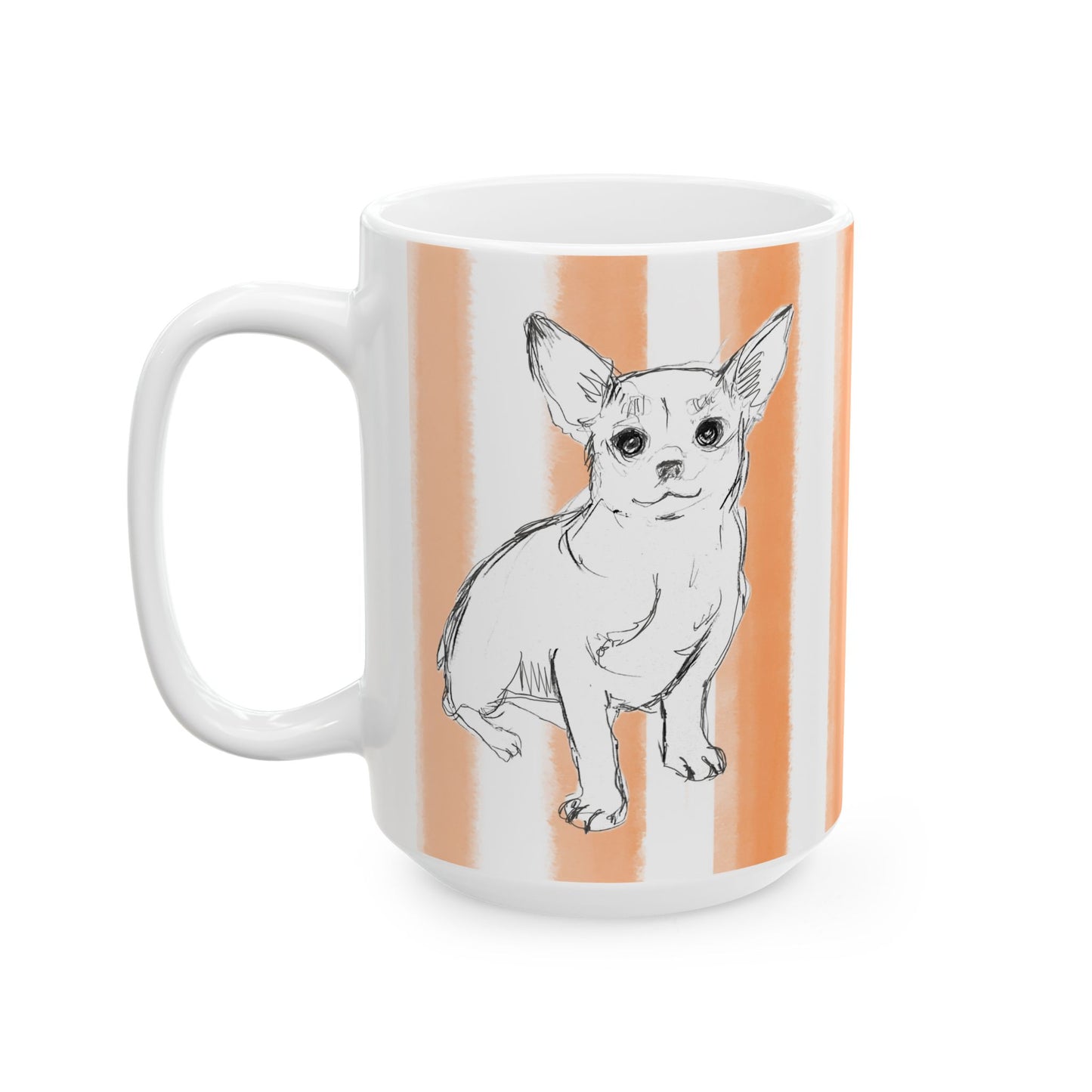 Dogi Fun Mug with Orange Stripes