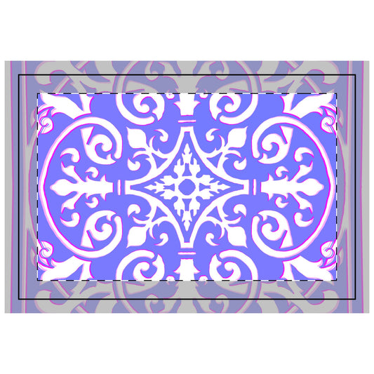 Quilted Placemat Hand-Drawn Classic