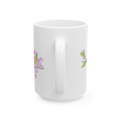 Jolly Birds Ceramic Mug, (11oz, 15oz), Sky blue