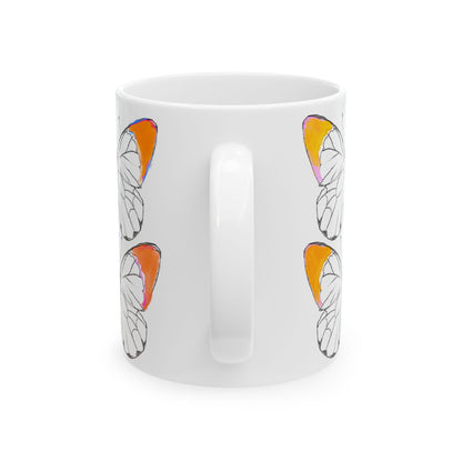 Chroma Ceramic Mug, (11oz, 15oz) Orange