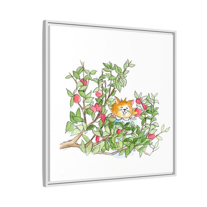 Kitty Fun Matte Canvas Framed