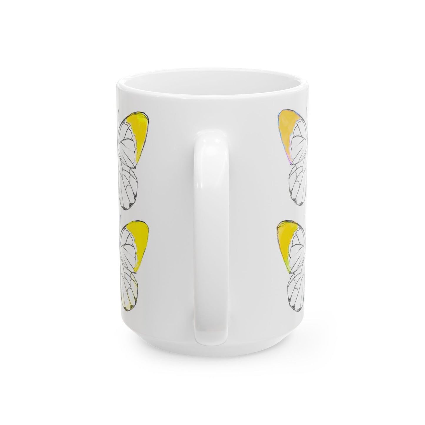 Chroma Ceramic Mug, (11oz, 15oz) Yellow
