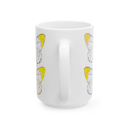Chroma Ceramic Mug, (11oz, 15oz) Yellow