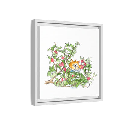 Kitty Fun Matte Canvas Framed