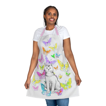Kitty Flutter Apron, 4-Color Straps
