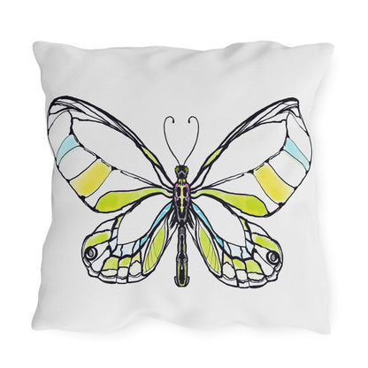 Outdoor Pillows Lulu Butterflies Yellow