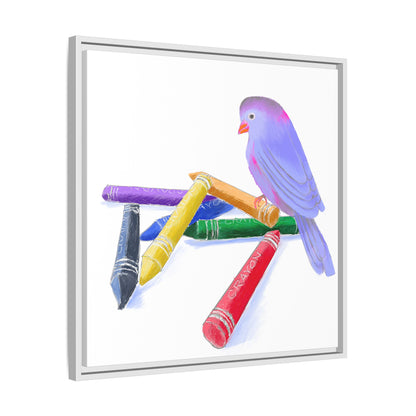 Jolly Birds Matte Canvas Framed