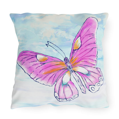 Outdoor Pillows Butterfly Pink