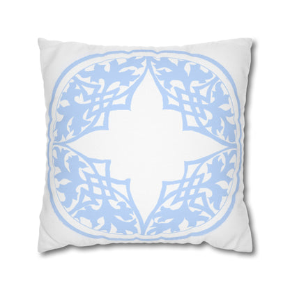 Blue and White Porcelain Square Pillowcase