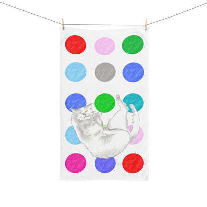 Kitty Fun Hand Towel Multi-Color
