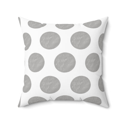Polka Dot Joy Polyester Square Pillow "Soli Deo…”