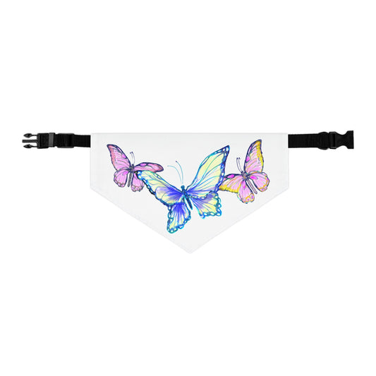 Pet Bandana Collar Colorful Flutter Charm