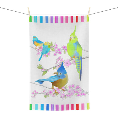 Jolly Birds Microfiber Tea Towel