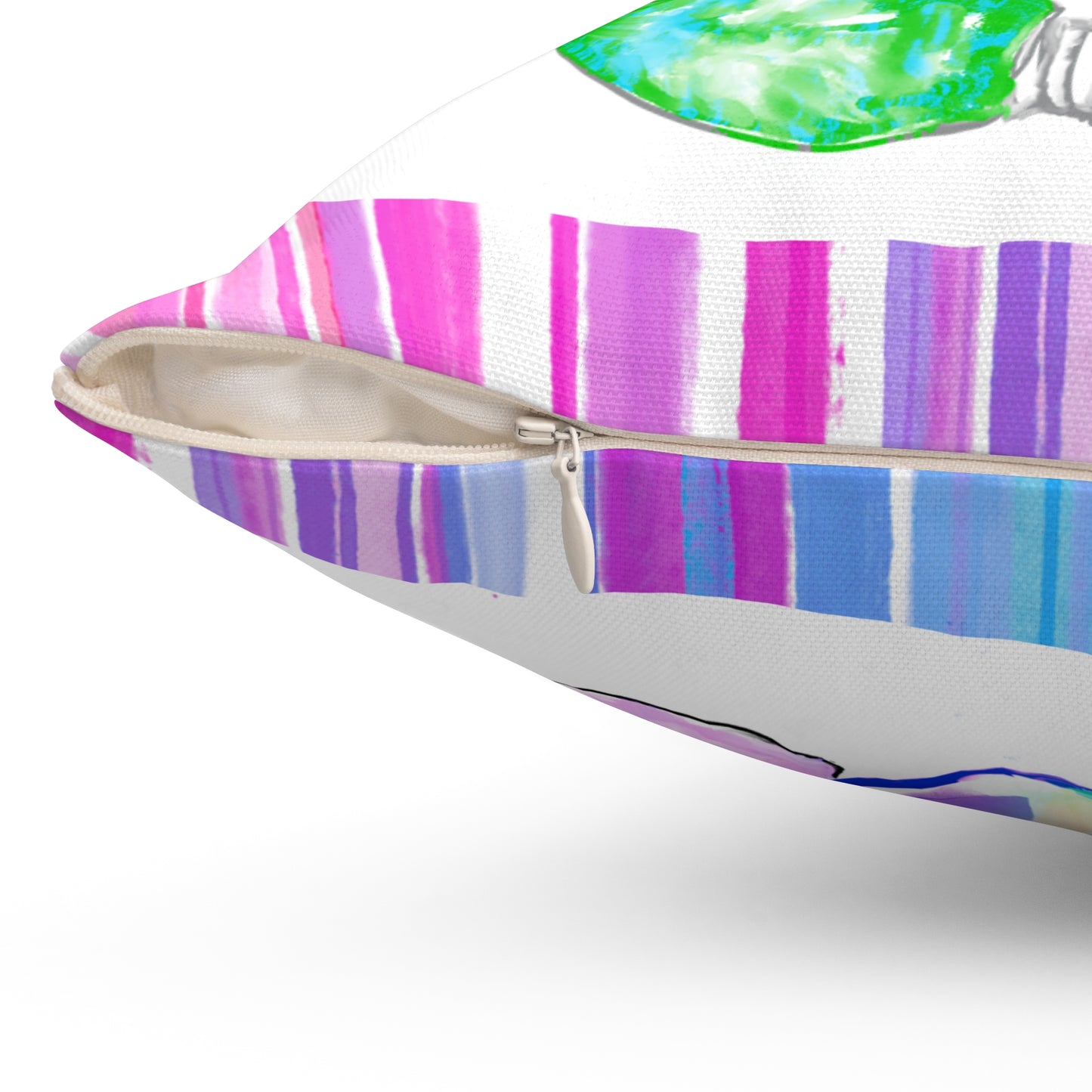 Pillows Christmas Watercolor Ornaments & Stripes