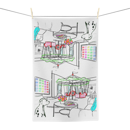Dish Towels Microfiber Interior Illustration