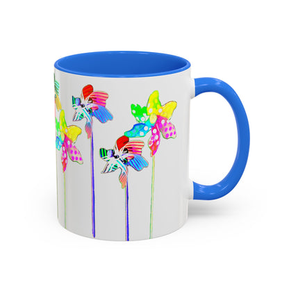 Pinwheels Mug Blue