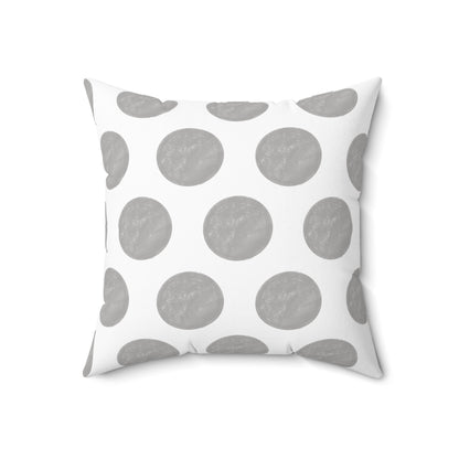 Polka Dot Joy Polyester Square Pillow "Soli Deo…”