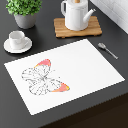 Placemat, 1pc Lucy Butterfly Coral