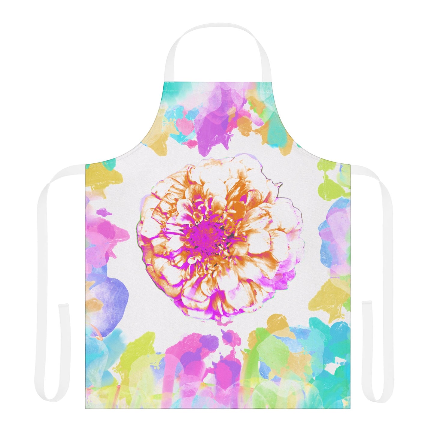 Zinnia Color Splash Apron