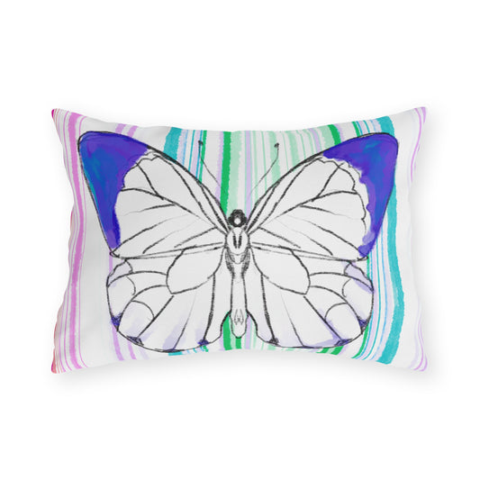 Pillows Outdoor Watercolor Butterfly Whimsy