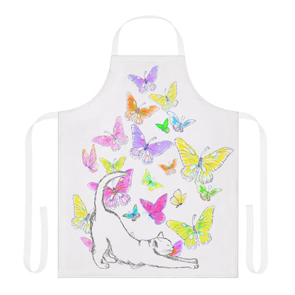 Kitty Flutter Apron, 4-Color Straps