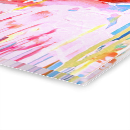 Acrylic Wall Art Color Drizzle