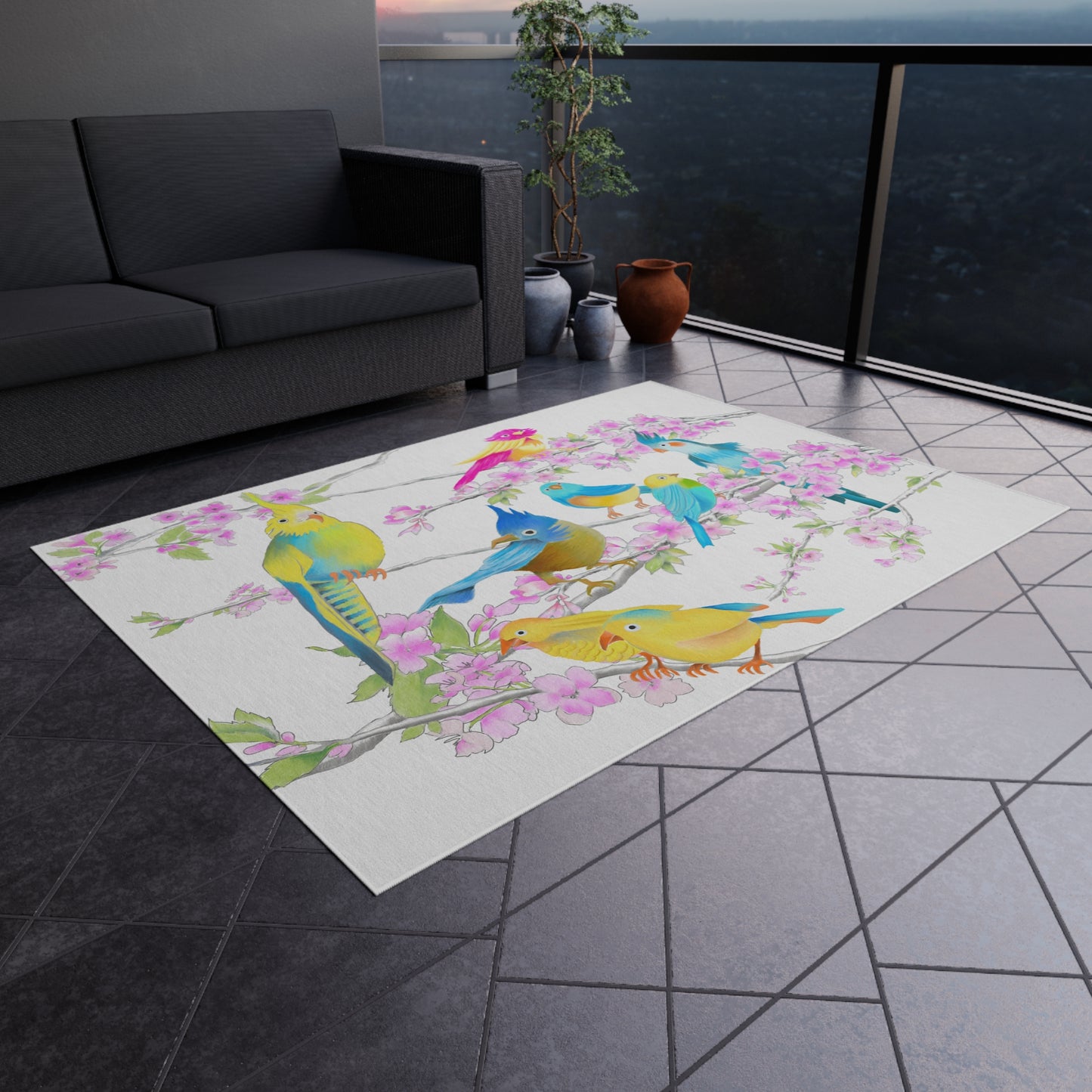 Cherry Chirp Indoor/Outdoor Rug