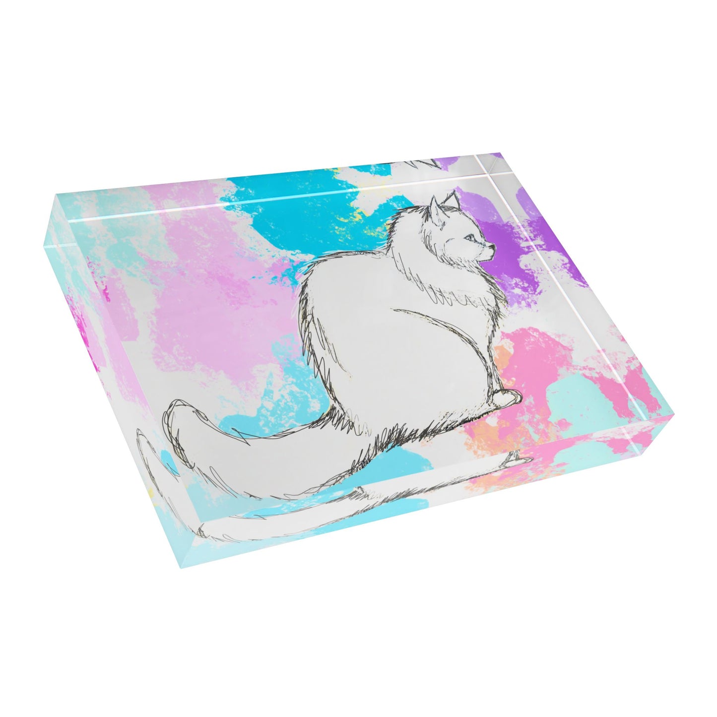Kitty Fun Acrylic Block