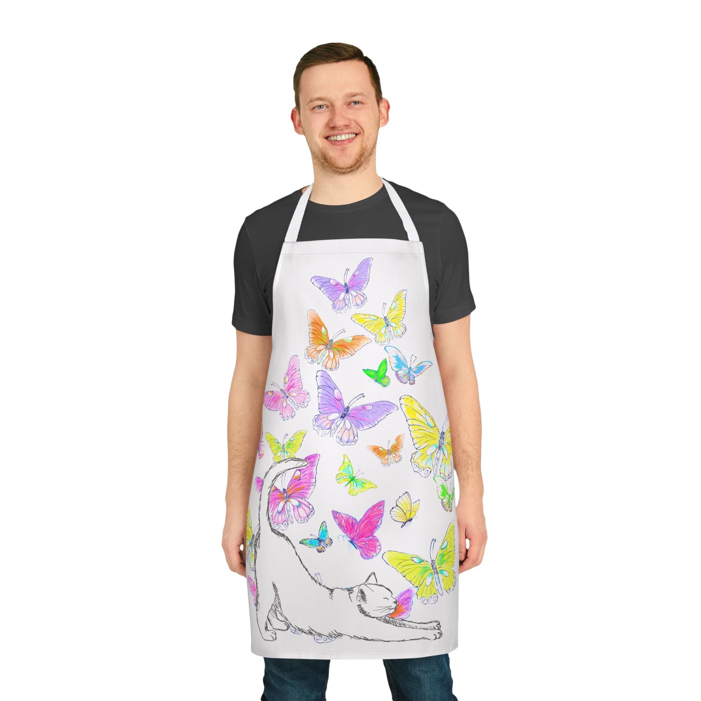 Kitty Flutter Apron, 4-Color Straps