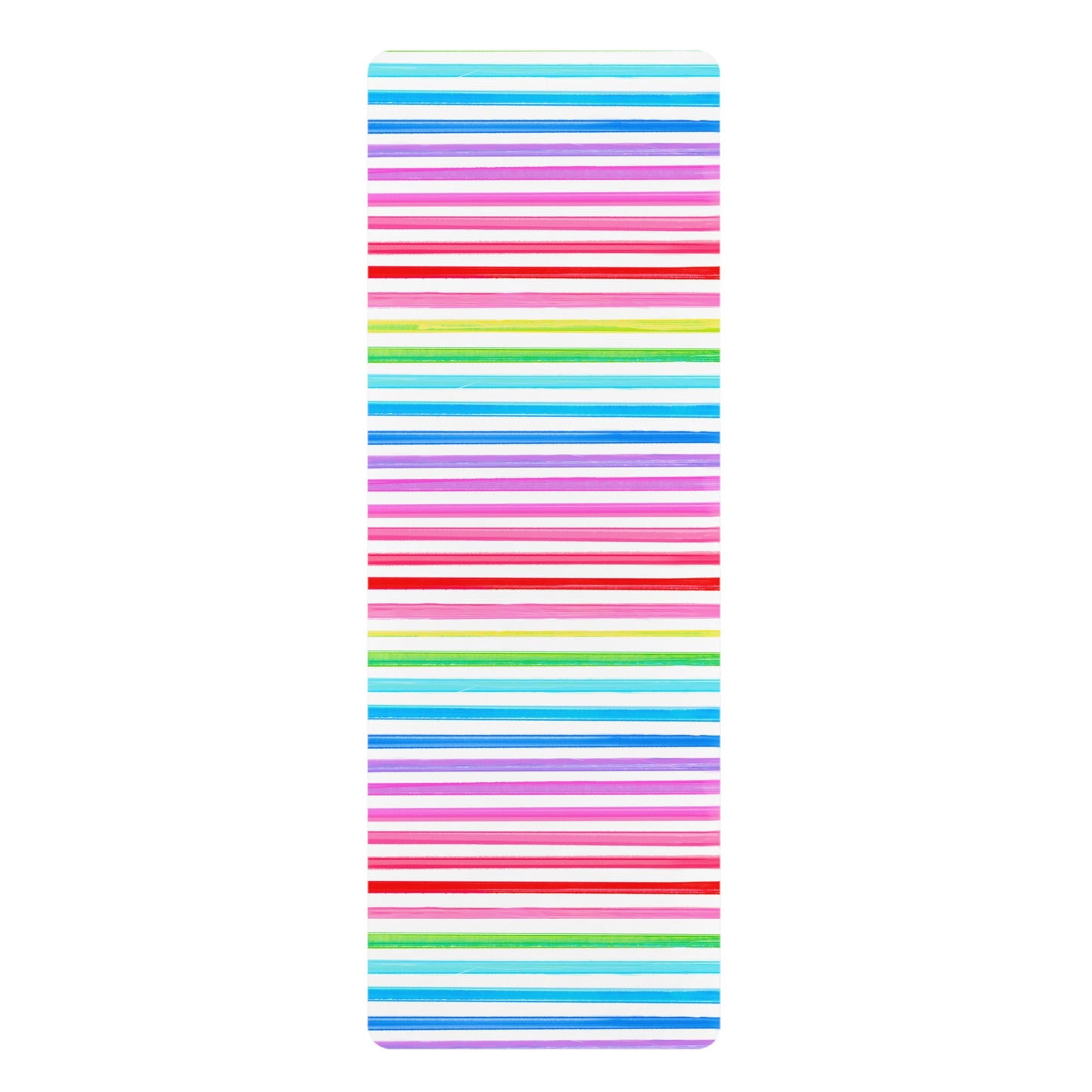 Rubber Yoga Mat All About Watercolor Stripes