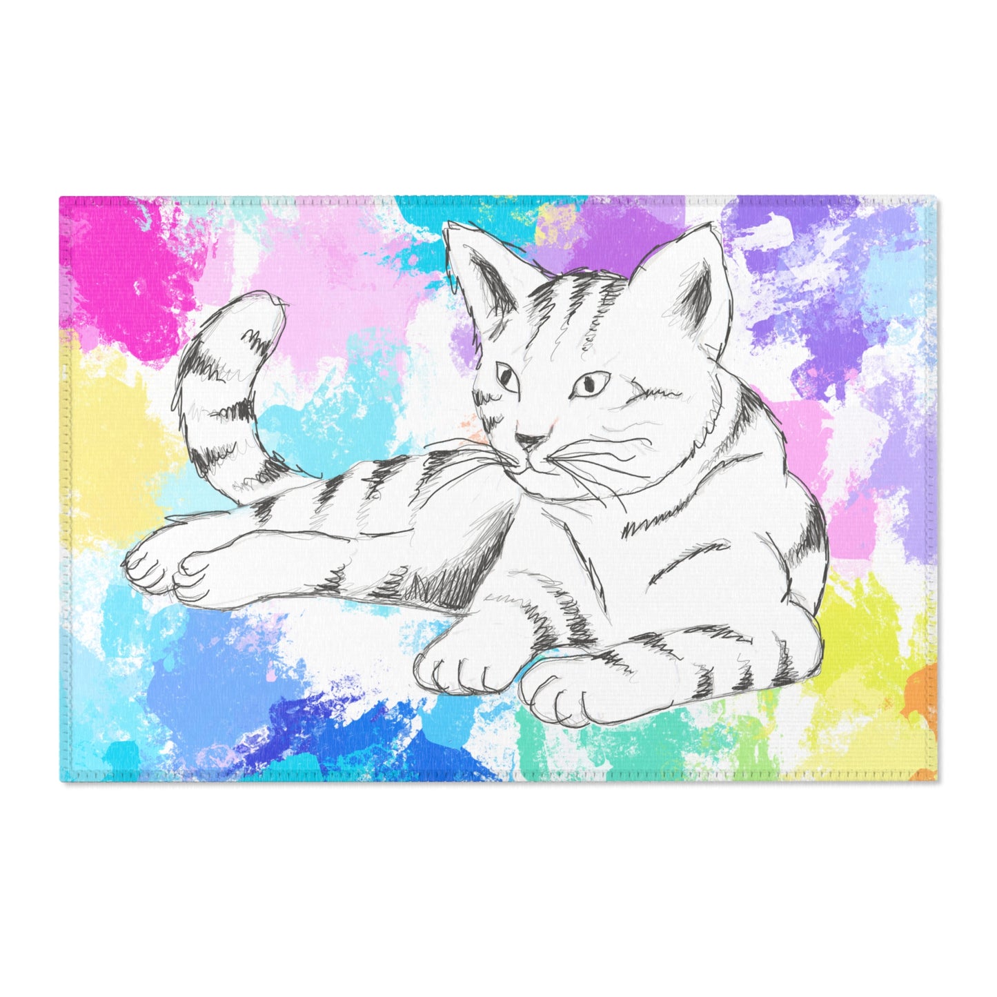 Kitty Fun Indoor Area Rugs