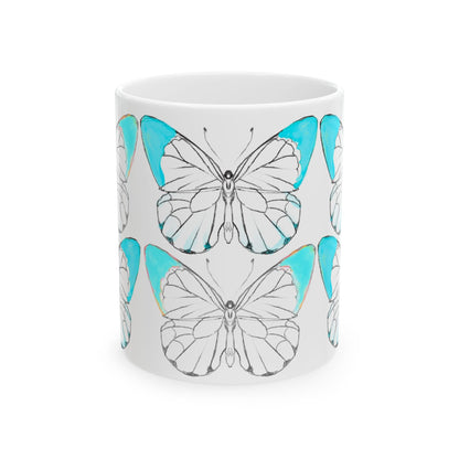 Chroma Ceramic Mug, (11oz, 15oz) Aqua