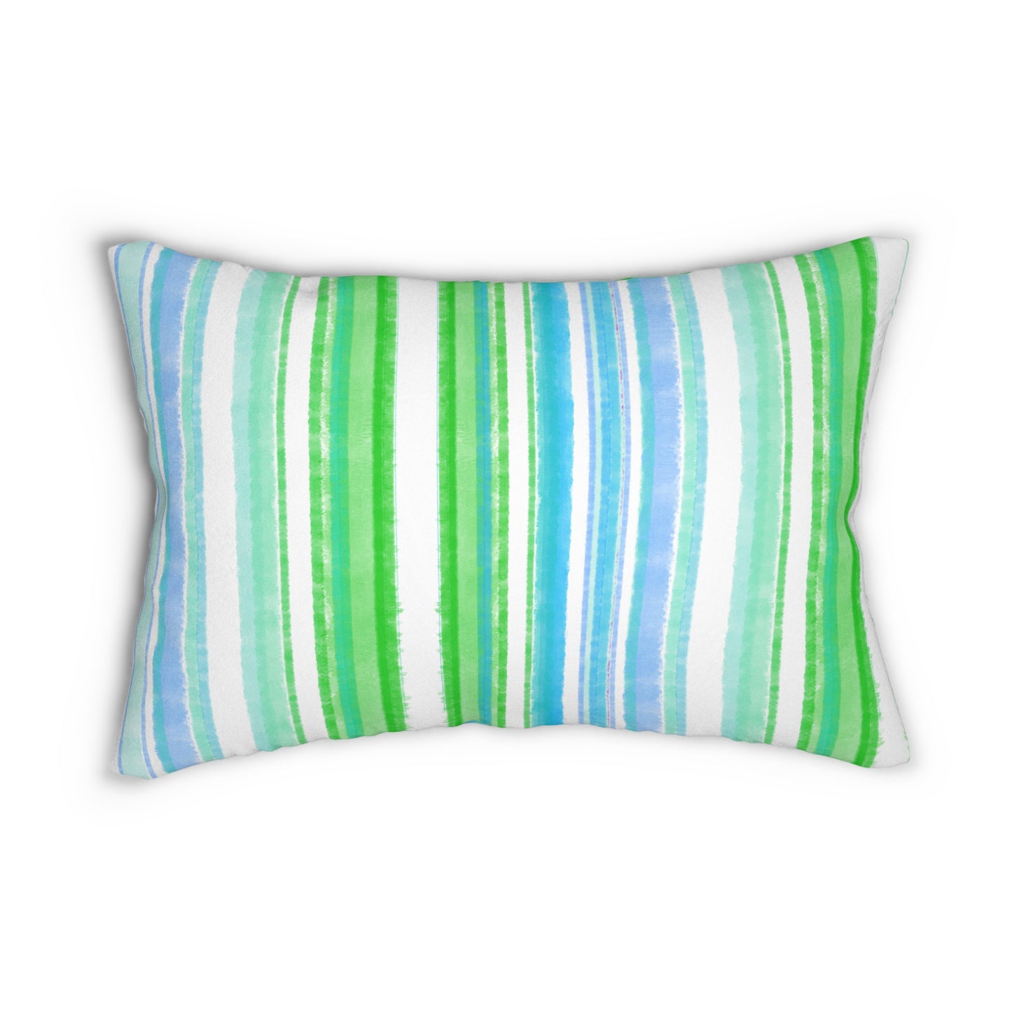Pillows Spun Polyester Lumbar Watercolor Stripes