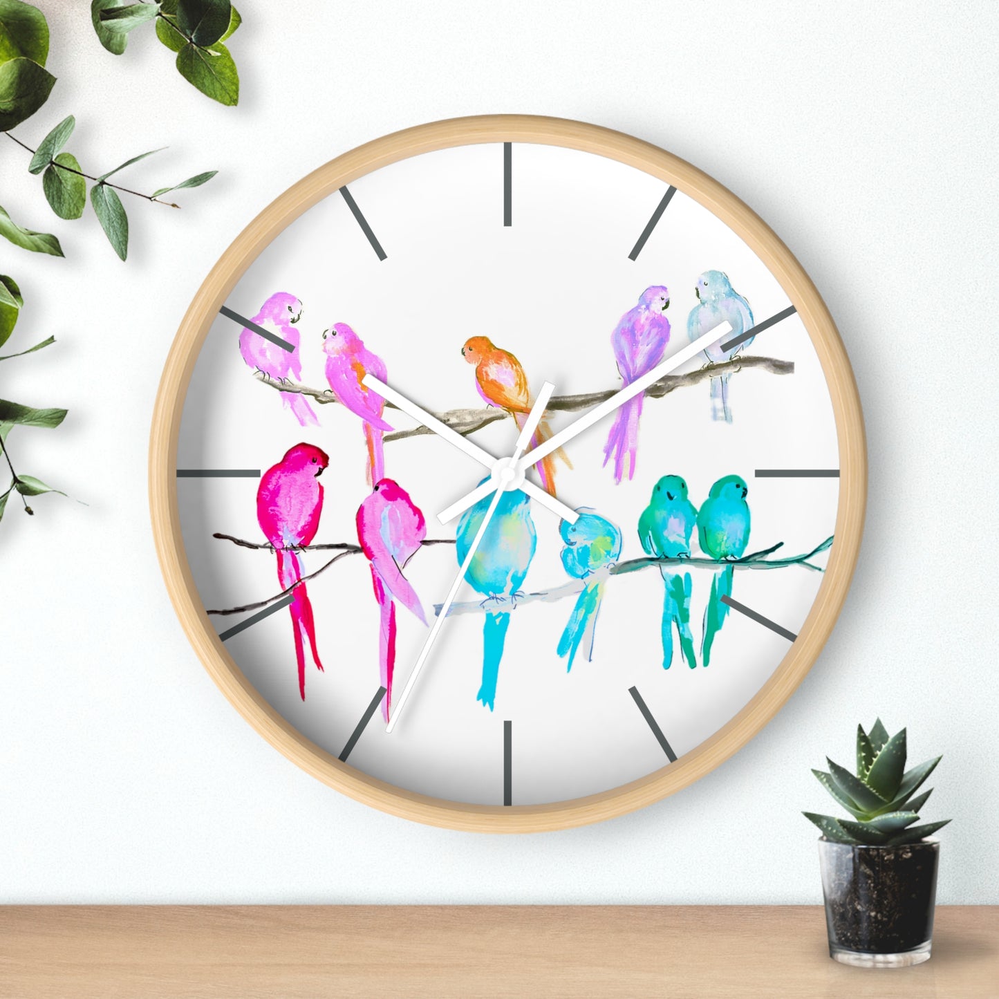 Jolly Birds Wall Clock, Multi-Color