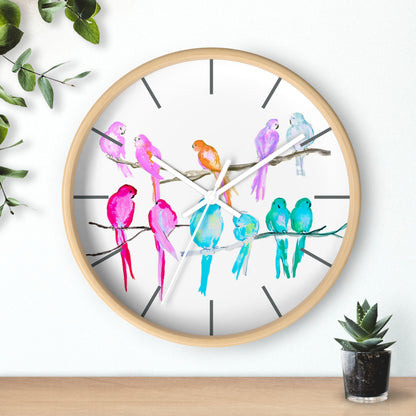 Jolly Birds Wall Clock, Multi-Color