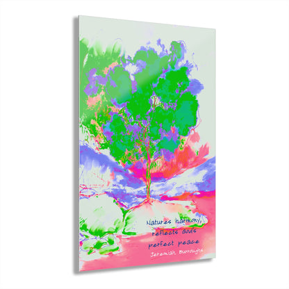 Joyful Landscape Acrylic Print "Natures harmony, reflects God's perfect peace" Jeremiah Burroughs