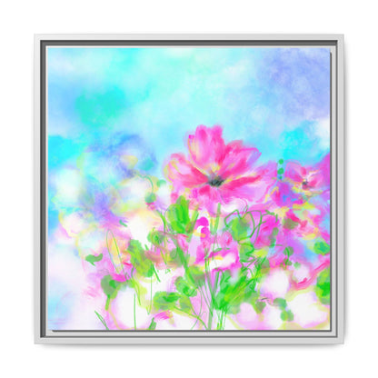 Flower Fun Framed Matte Canvas