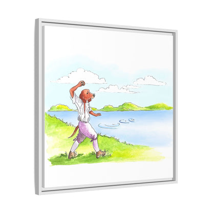 Dogi Fun Matte Canvas Framed