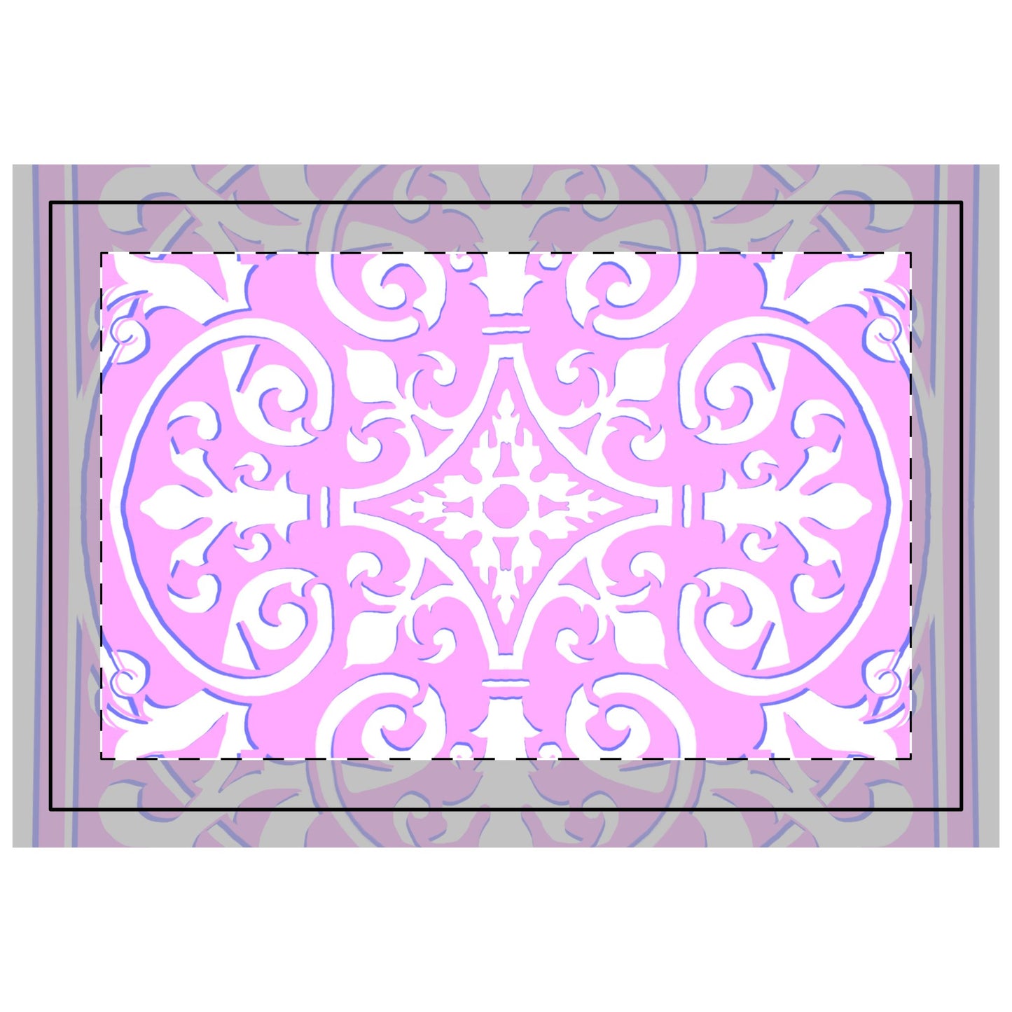 Quilted Placemat Hand-Drawn Classic