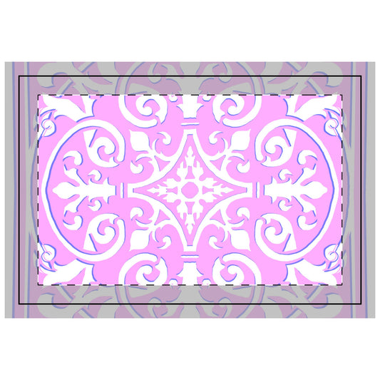 Quilted Placemat Hand-Drawn Classic