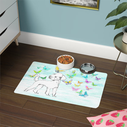 Dogi Butterfly Flutter Pet Food Mat Poodle